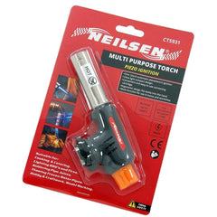 Neilsen Torch Piezo Auto Ignition Head Multi Purpose Heating Soldering Burner