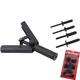 Neilsen Plastic Rivet Gun Garage Car Bodyshop Hand Riveter Tool 40 Rivets Set