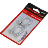 Neilsen 2pc Large Galvanised Steel Lifting Towing Bow Dee D Link Shackles 6mm