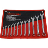 Neilsen 12pc Fully Polished Metric Combination Spanner Wrench Set 6mm - 22mm