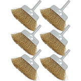 Neilsen Rotary Cup Steel Wire Brush Crimp Wheel For Drill 75mm 3"