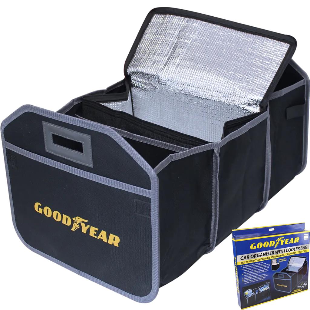 Goodyear Car Boot Organiser Collapsible Foldable Shopping Tidy Storage Trunk Bag