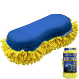 Goodyear Microfibre Car Wash Pad Soft Noodle Scrub Cleaning Sponge 2 In 1