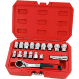 Neilsen 17pcs Multi-Fit Socket Extension Bar Set With Go Thru Ratchet 10m - 24mm