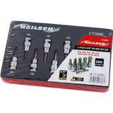 Neilsen 9pc Spline Hex Bit Socket Set 3/8" Drive Sockets 3mm - 14mm
