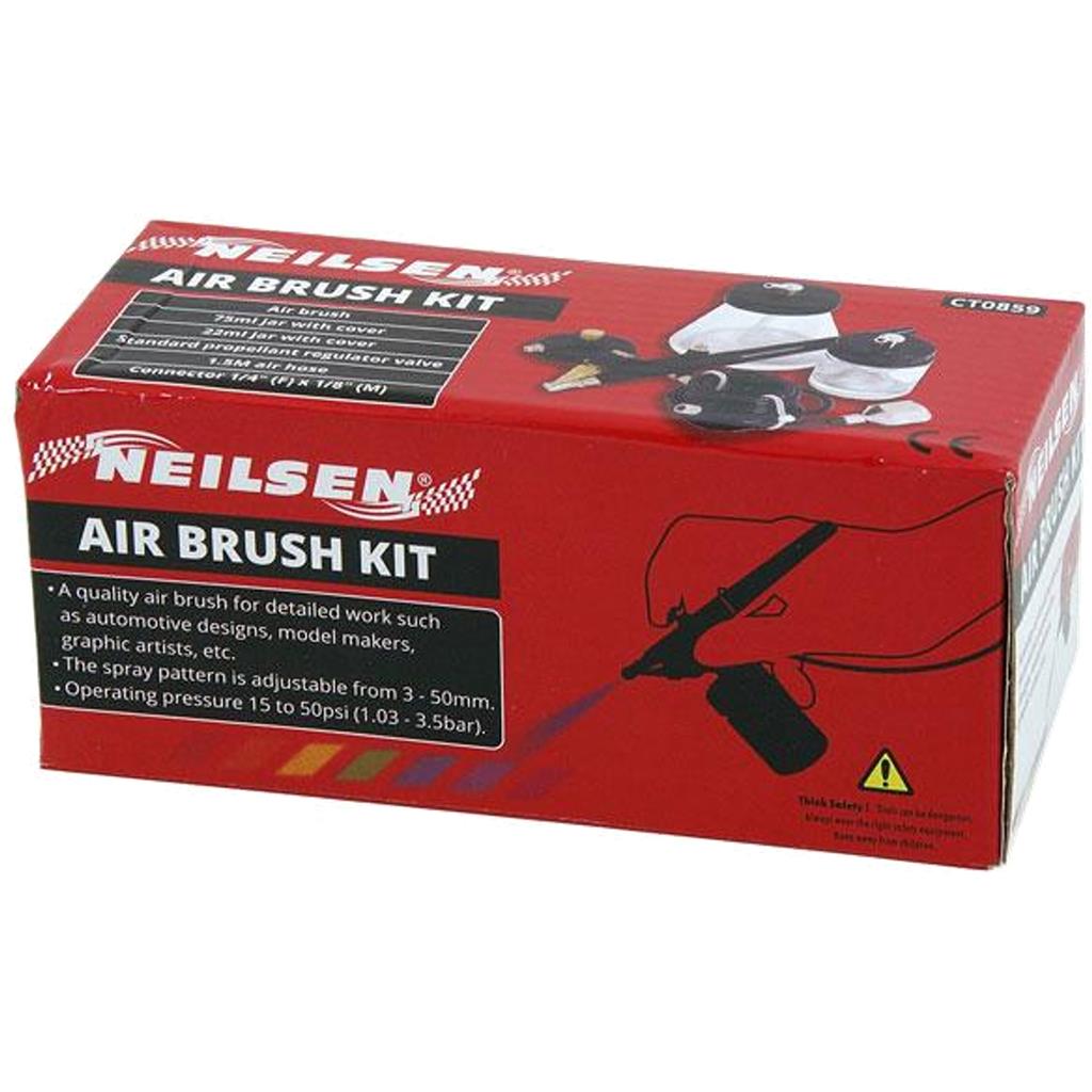 Neilsen Mini Air Brush Tool Kit Artist Crafts Airbrush Hobby Spray Gun Set