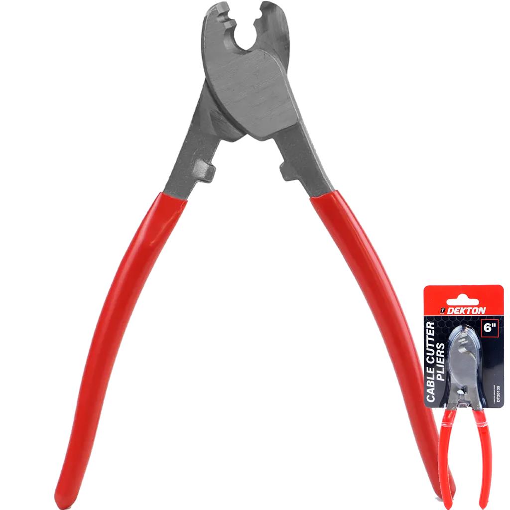 Dekton Steel Wire and Cable Cutter Shear Copper Electrician Fencing Pliers 6"