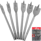 Dekton Flat Spade Wood Hole Saw Drill Bit Set 10mm 12mm 16mm 18mm 20mm 25mm