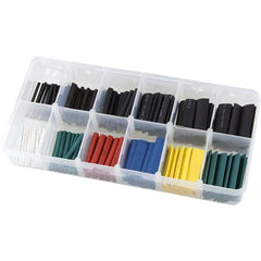 Neilsen 180pc Cable Tube Sleeving Wire Wrap Electrical Heat Shrink Tubing Set