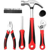 Dekton 17pc Kitchen Hammer Wrench Pliers Bit Holder Screwdriver Drawer Tool Kit