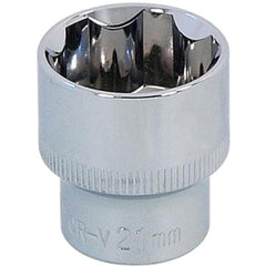 Neilsen 3/8" Drive Standard Shallow Square Metric Single Socket 21mm