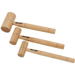 Neilsen 3pc Wooden Mallet Woodworking Carpentry Hammer 1.25" 1.5" 2" Set