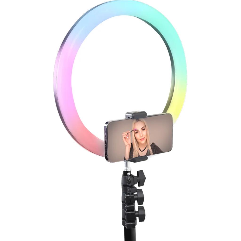 Pixibright  LED Phone RGB Ring Light YouTube Tiktok Makeup Video Live Selfie 12"