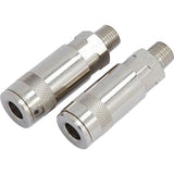 Neilsen 2pc Air Line Fittings Hose Compressor Coupler Connector 1/4" BSP Male