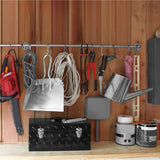 Dekton 5pc Utility S Hooks Hanging Rail Pot Pan Hanger Utensil Clothes Set