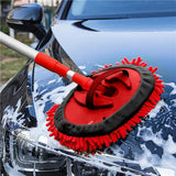 Dekton 2 in 1 Telescopic Cleaning Car Extending Mop & Mitt Pole Wash Brush