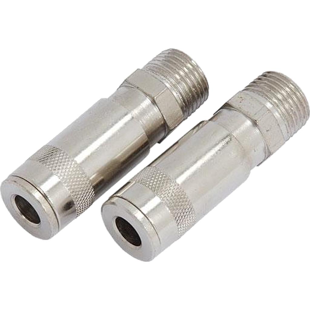 Neilsen 2pc Air Line Fittings Hose Compressor Coupler Connector 1/2" BSP Male