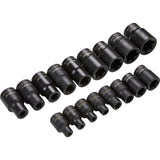 BlueSpot 17pc Impact E Torx Socket Sockets Set E5 - E24 3/8" 1/2" Drive