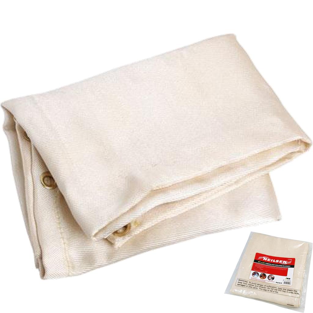 Neilsen 4ftx6ft Fiberglass Welding Blanket Protective Cover Heat Fire Resistant