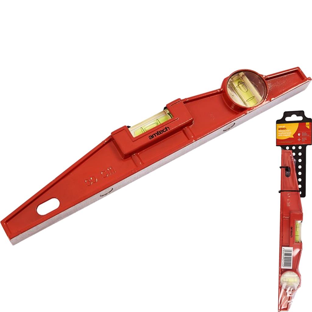 Amtech Magnetic Metal Spirit Level Scaffolder Scaffolding Tool 300mm 12"