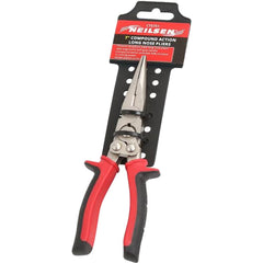Neilsen Compound Action Long Nose Pliers Needle Pinch Nosed Wire Cutters 180mm