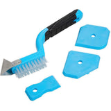 BlueSpot 3pc Silicone Sealant Remover Kit Scraper Set Caulking Removal Smoother