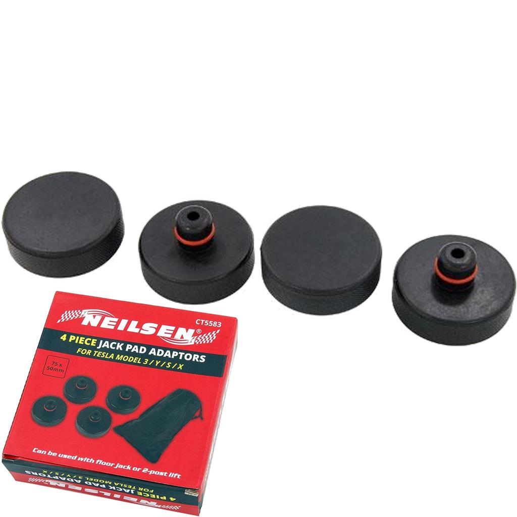 Neilsen 4pc Lifting Jack Jacking Pad Blocks For Tesla Car Chassis Model 3 Y S X