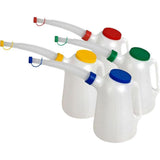 Neilsen 4pc Large Fluid Oil Measuring Plastic Jug Set 5 Liters Flexi Spout