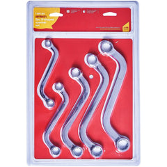 Amtech 5pc S Shaped Closed Ring Metric Spanner Wrench set 10mm - 19mm