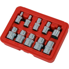 Neilsen 10pc E Torx Socket Set Female Star Bit External Hex Torque E4 - E14