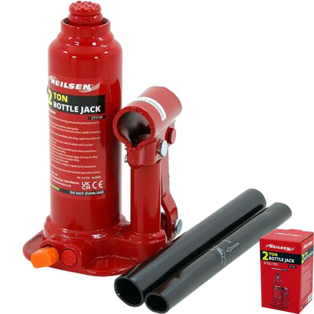 Neilsen 2 Ton Bottle Jack Stands Lifting Stand Car Caravan Floor Jacks Vehicle