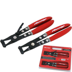 Neilsen 2pc Water Pipe Hose Clip Pliers Clamp Swivel Drive Jaw Locking Removal