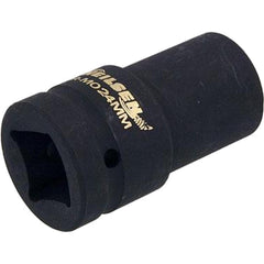 Neilsen 1" Drive Standard Deep Square Metric Single Impact Socket 24mm