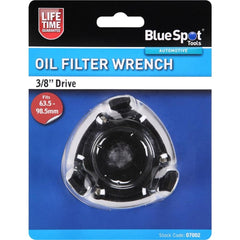 Bluespot 3 Jaw Oil Filter Wrench Adjustable Oil Filter Removal Tool 64mm - 98mm