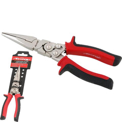 Neilsen Compound Action Long Nose Pliers Needle Pinch Nosed Wire Cutters 180mm