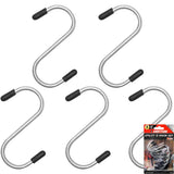 Dekton 5pc Utility S Hooks Hanging Rail Pot Pan Hanger Utensil Clothes Set