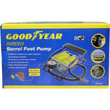 Goodyear Double Barrel Foot Pump Cylinder Air Inflator Car Bicycle Bike Tyre
