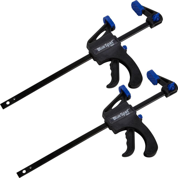 BlueSpot 2pc Quick Grip Speed Light Duty Vice Bar 150mm Rapid Clamp Set 6"