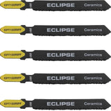 Eclipse 5pc Jigsaw Blade Set T Shank Clean Fast Cut Blades For Soft Ceramic
