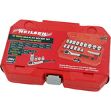 Neilsen 17pcs Multi-Fit Socket Extension Bar Set With Go Thru Ratchet 10m - 24mm