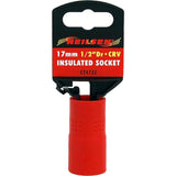 Neilsen 17mm Single Injection Insulated VDE Metric Standard 1/2" Drive Socket