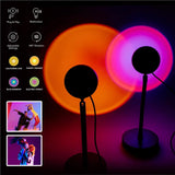 Pixibright  RGB Sunset Projector Projection USB Atmosphere LED Desk Lamp Light