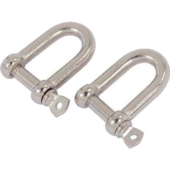 Neilsen 2pc Galvanised Steel Lifting Towing Bow Dee D Link Shackles 6mm